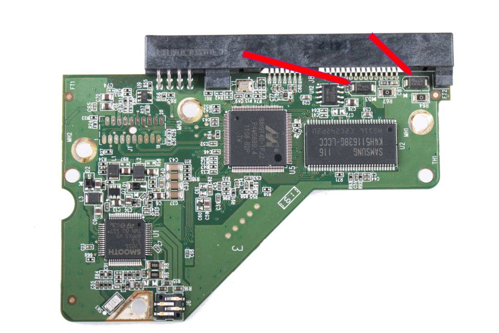 Festplatte Reparieren - Schutzdioden